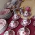 B&B Del Borgo, San Marco Argentano: pink floral teacups and saucers arranged on a table