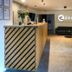Hotel Bobr in Chomutov lobby with front desk, seating area, and modern decor