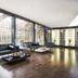 Eurostars Palace Córdoba lounge with floor-to-ceiling windows and leather seating