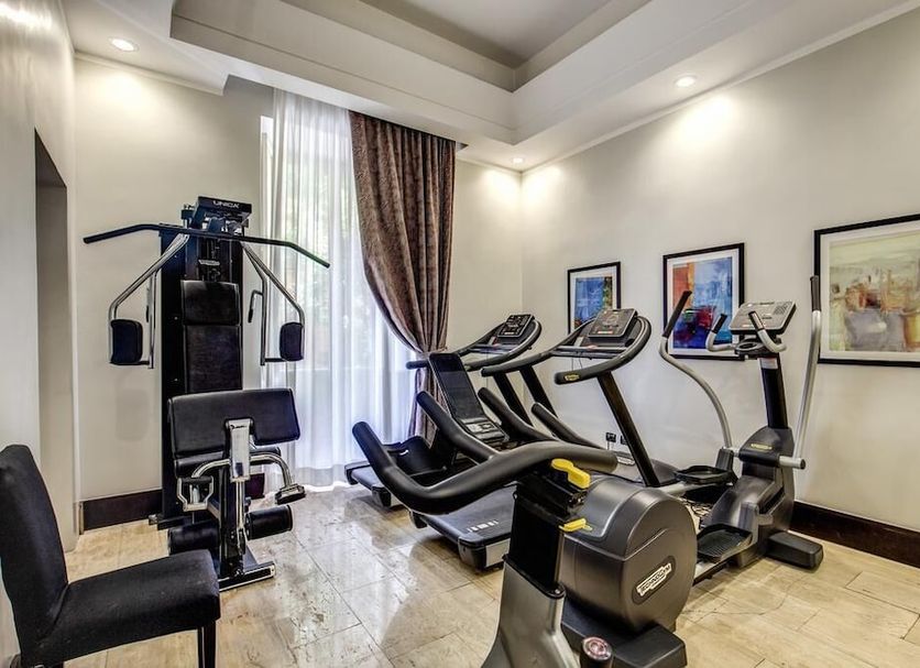 Residenza dei Quiriti Rome hotel gym with treadmills and exercise machine