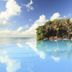 Baobab Beach Resort & Spa in Ukunda: infinity pool beside palm trees with ocean views
