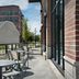 Outdoor patio seating at Homewood Suites by Hilton Portsmouth Downtown in Portsmouth