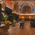 Zenit Convento San Martin in San Sebastian: ornate vaulted lounge with bar, seating, and stained glass
