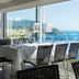 Hotel Sant Roc restaurant with sea-view tables overlooking Calella de Palafrugell coast