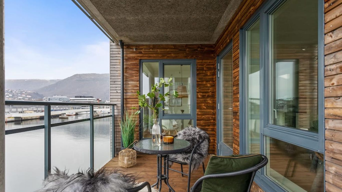 Bjørvika Apartments, Damsgård Area, Bergen City Center from 54. Bergen