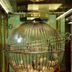 Rhi Porta Bologna in Pieve di Cento lobby display with a large decorative birdcage-style sculpture