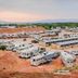 High Desert Inn in Salina with a large RV park and desert landscape at sunset
