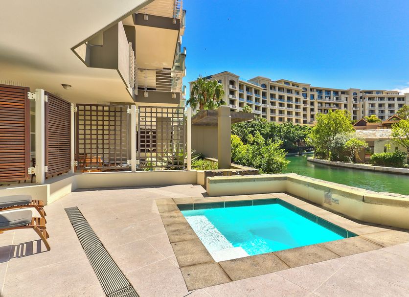 Lawhill Luxury Apartments in Cape Town with a private plunge pool and lagoon-view terrace