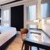 Estimar Valencia room in Valencia with king bed, desk and large windows with blinds