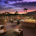 The Canyon Suites at The Phoenician, Scottsdale rooftop terrace with fire pit at sunset