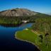 Atlanta Evergreen Lakeside Resort in Stone Mountain with lakefront lawn and views of Stone Mountain