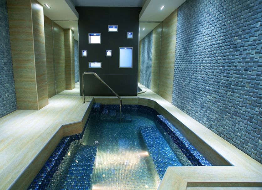 Bass Boutique Hotel Yerevan indoor spa pool with tiled walls and steps