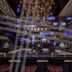 The Lively Fukuoka Hakata lobby bar in Fukuoka with dramatic lighting and mezzanine seating