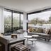 Andaz Scottsdale Resort & Bungalows living room with floor-to-ceiling windows and desert garden view