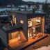 Nisser Hyttegrend Og Camping in Treungen, modern cabin with lit deck and mountain views