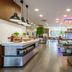Buffet dining area at Leonardo Hotel Torremolinos Costa Del Sol in Torremolinos with food stations and pendant lights