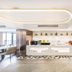 Home Inn Plus Foshan Shunde Qinghui Garden Rt-Mart lobby with bright bar and seating in Foshan