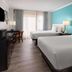 Howard Johnson Plaza by Wyndham Ocean City Oceanfront room with two double beds and oceanview balcony