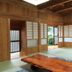 Minshuku Yakusugiso in Yakushima, traditional tatami room with large windows and mountain views
