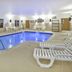 Hampton Inn Pittsburgh Area-Beaver Valley-Ctr Township indoor pool in Monaca with lounge chairs