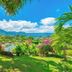 Hanalei Bay Resort in Princeville with tropical gardens, lagoon, and mountain views