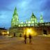 Hotel Plaza Obradoiro by Bossh! Hotels in Santiago de Compostela, lit cathedral square at dusk