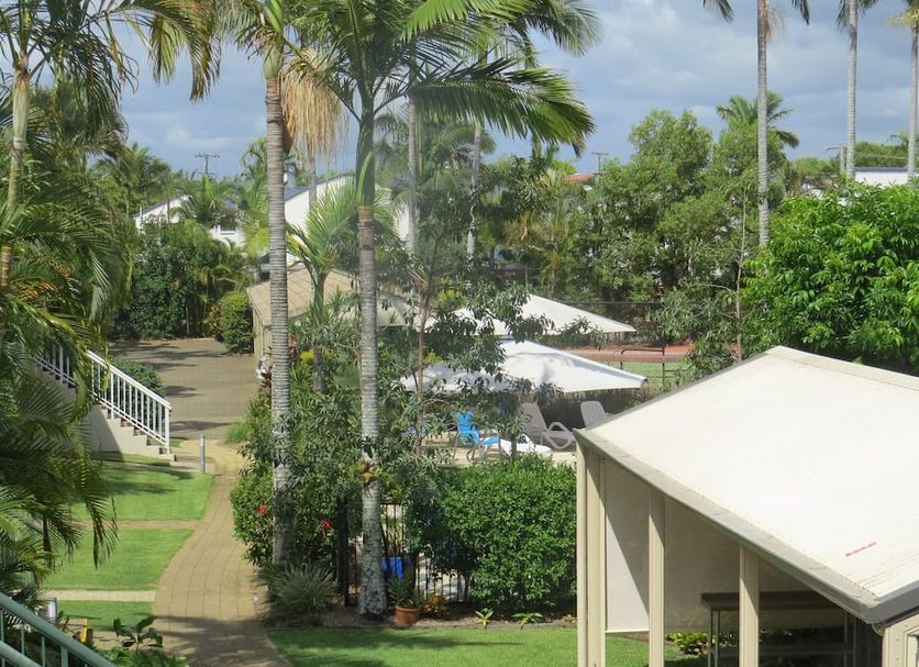Noosa Keys Resort in Noosaville with tropical garden paths and a glimpse of the pool