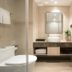 Motel168 Shanghai Qi Bao Inn bathroom with vanity, vessel sink, mirror and glass shower in Shanghai