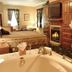 Victoria Resort And Bed & Breakfast in South Haven: in-room fireplace, soaking tub, and king bed