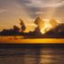 Sunset over the ocean at Coral Princess Hotel & Dive Resort, Cozumel