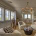 The Nantucket Hotel & Resort in Nantucket lounge with chairs, kitchenette and distant water view