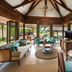 Constance Lemuria in Grand'Anse Praslin, airy villa living room with tropical garden views