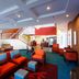 Residence Inn by Marriott La Mirada Buena Park lobby with colorful seating and staircase in La Mirada