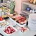 Hotel Garni Niedernhausen in Niedernhausen breakfast buffet with fruit, pastries, meats and coffee
