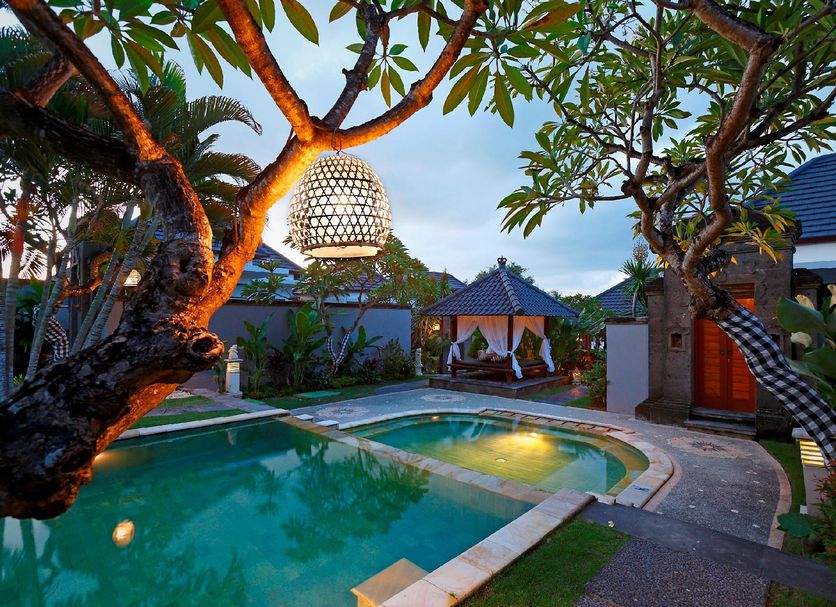 Bali Nyuh Gading Luxury Villas & Spa in North Kuta with lagoon-style pool and garden cabana