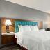 Hampton Inn & Suites Ft. Lauderdale Airport/South Cruise Port guest room with king bed and modern seating