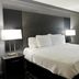 Baymont by Wyndham Indianapolis Airport Lynhurst guest room with king bed, lamps, and window in Indianapolis