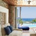 Minos Imperial Luxury Beach Resort & Spa Milatos room with sea view, pool and loungers