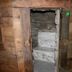 Residence Ruetoreif in Gressoney-Saint-Jean, wooden sauna entrance with stone interior and marble bench