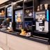 B&b Hotel Wiesbaden-Ost breakfast buffet with coffee machine and pastries in Wiesbaden