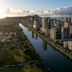 The Ritz-Carlton Residences, Waikiki Beach in Honolulu with skyline and ocean canal views