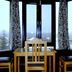 Welcome Hotel at Srinagar room with lake and snowy city views through large windows