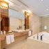 Lakeside Resort Jingdezhen bathroom with soaking tub, walk-in shower, and double vanity