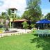 Grand Crown Hotel Anuradhapura garden courtyard with fountain and outdoor seating
