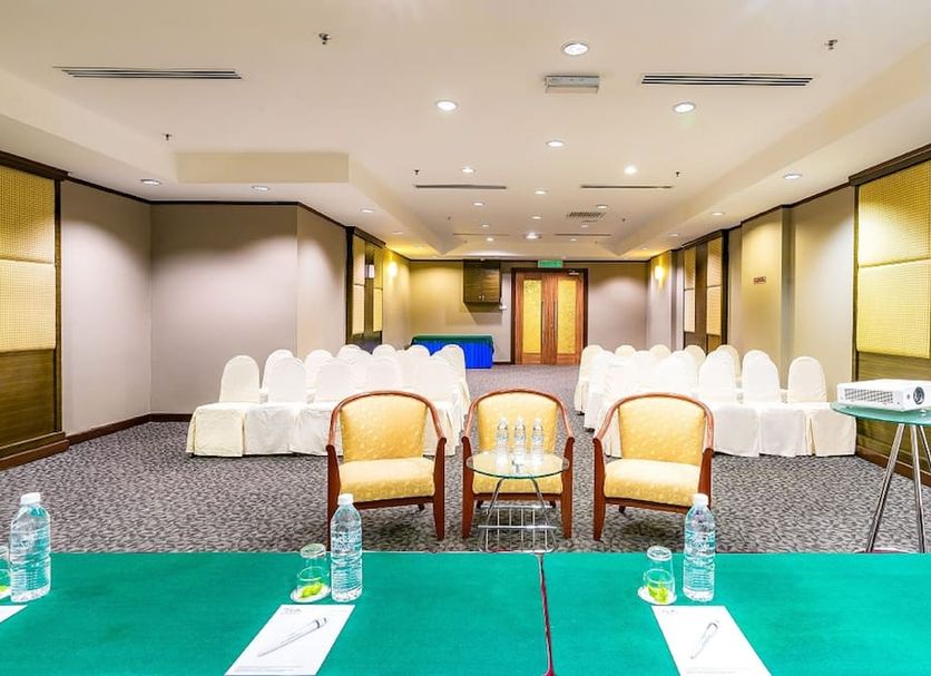 Crystal Crown Hotel Kuala Lumpur conference room set up with rows of chairs and front seating in Kuala Lumpur