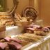 Hotel Bareiss in Baiersbronn breakfast buffet with baskets of bread, pastries and rolls
