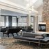 Residence Inn by Marriott Dayton Vandalia lobby with fireplace, seating area and stone accent wall in Dayton
