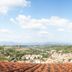 Villa Ambrosina in Impruneta with panoramic hillside and town views from a terracotta rooftop