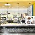ibis budget Wroclaw Stadion breakfast buffet with pastries, fruit and coffee counter in Wrocław