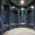 Arte Spa & Park Hotel Velingrad mosaic-tiled spa shower room with multiple rainfall showers